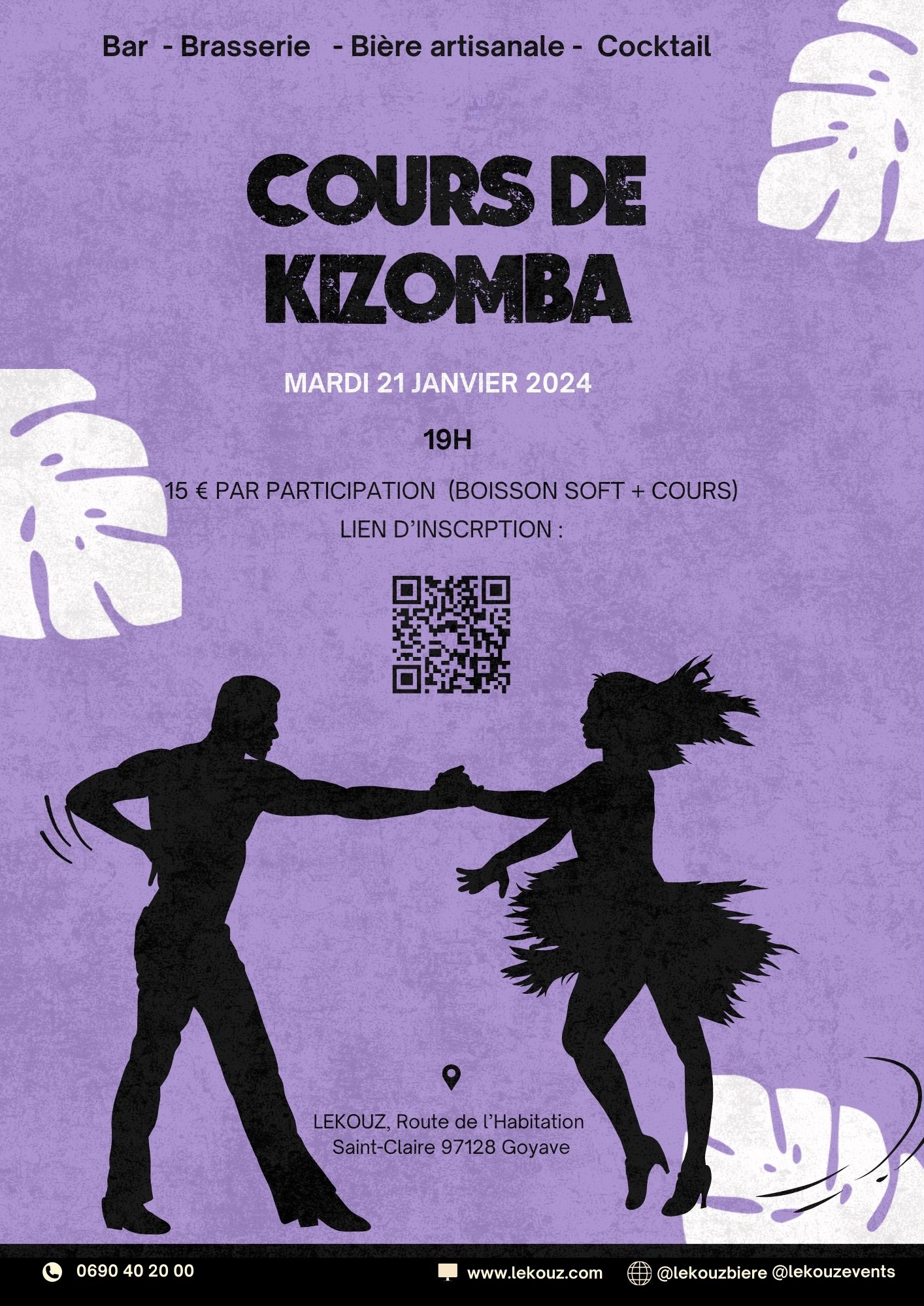 COURS DE KIZOMBA avec CLAUDE KIZ