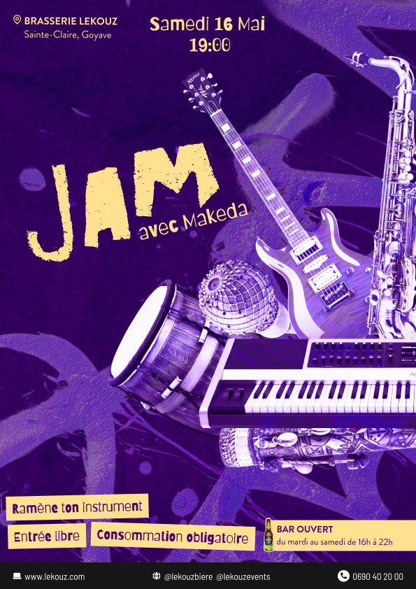 Jam Session Guadeloupe avec Makeda | Lekouz Goyave – 16 Mai