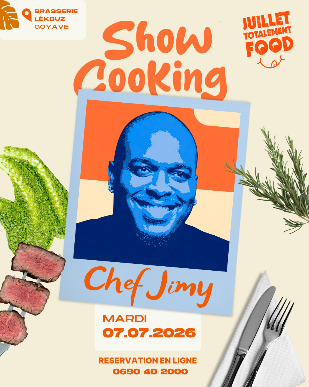 Show Cooking : Chef Jimy revisite la cuisine caribéenne