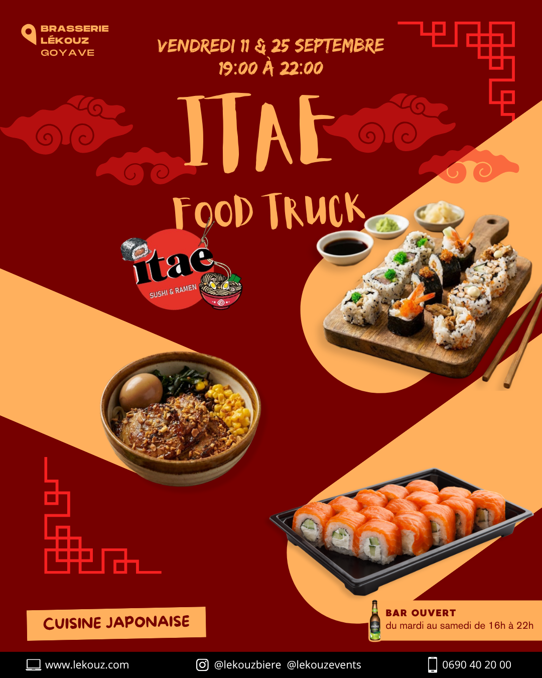 ITAE food truck japonais à la Brasserie Lékouz
