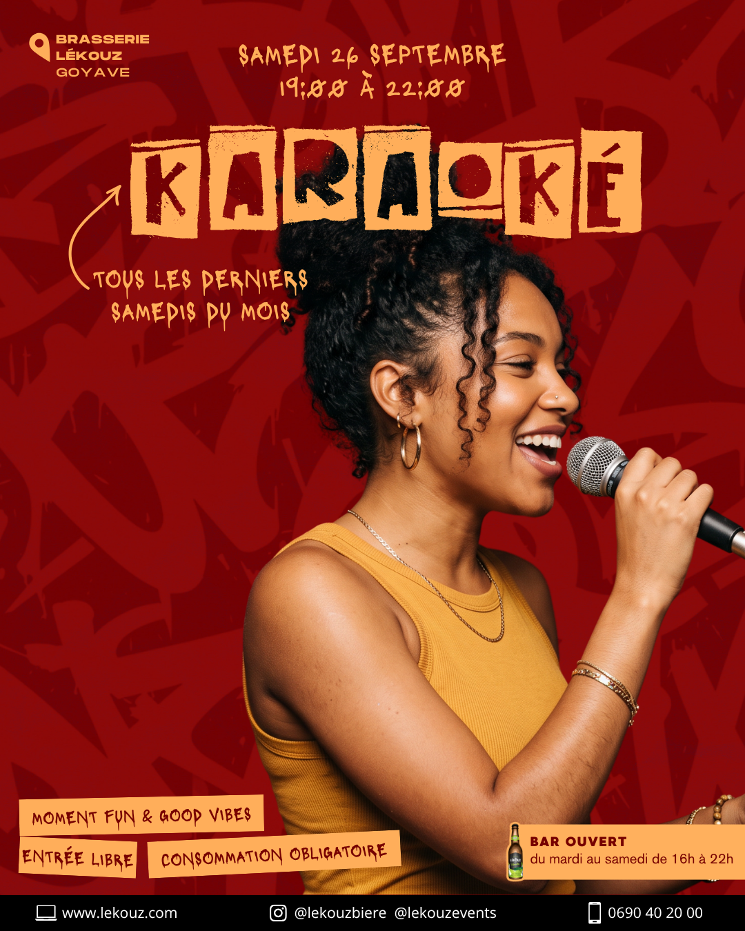 Karaoké à la Brasserie Lékouz